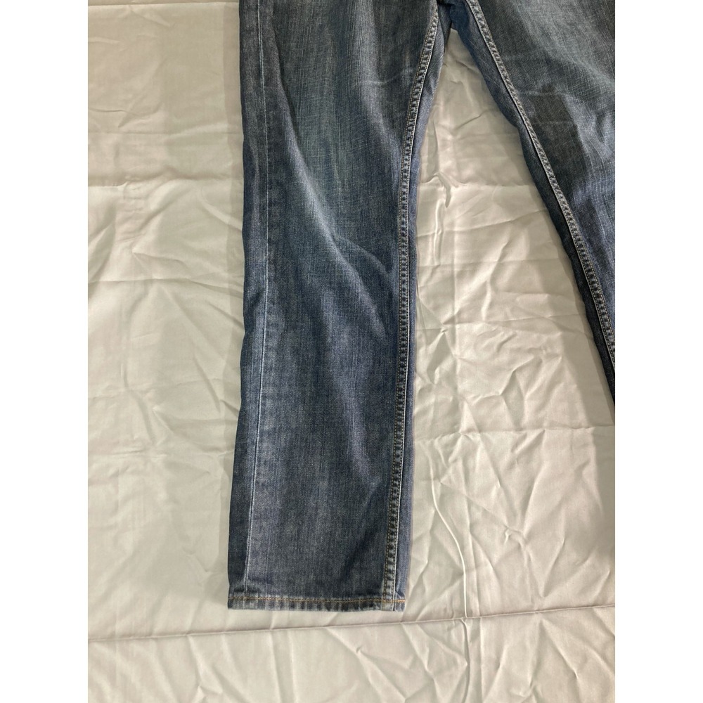 American Eagle Outfitter Jeans Men's Size 32x30 Blue Denim Straight 5-Pockets - Picture 5 of 13